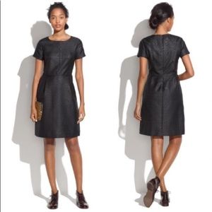 Madewell metallic jacquard dress
